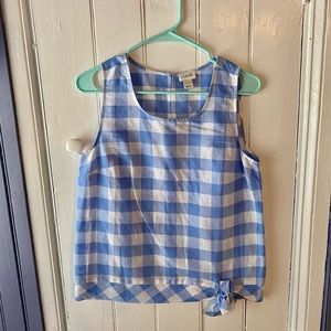 J Crew gingham tank